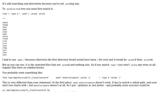 Unix & Linux: Usage of prune not working in find command (2 Solutions!!) смотреть онлайн