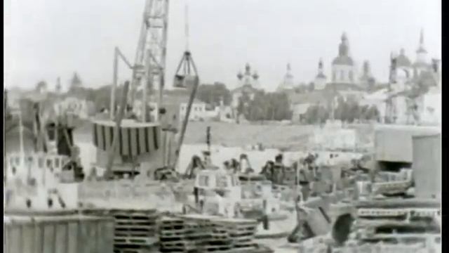 Стройки моста через Сухону в Великом Устюге (1976 год) смотреть онлайн