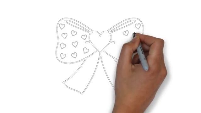 как нарисовать бант,how to draw a bow,cómo dibujar un arco,comment dessiner un arc смотреть онлайн