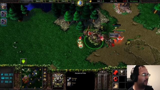 Learning Night Elf - Ancient of War Creeping Tutorials - Terenas Stand смотреть онлайн