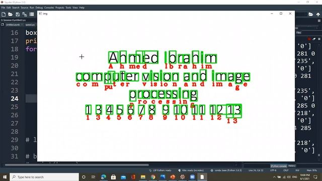 text and number detection by using pytesseract OCR شرح عربي смотреть онлайн