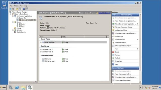 Explore SQL Server Cluster Manager смотреть онлайн