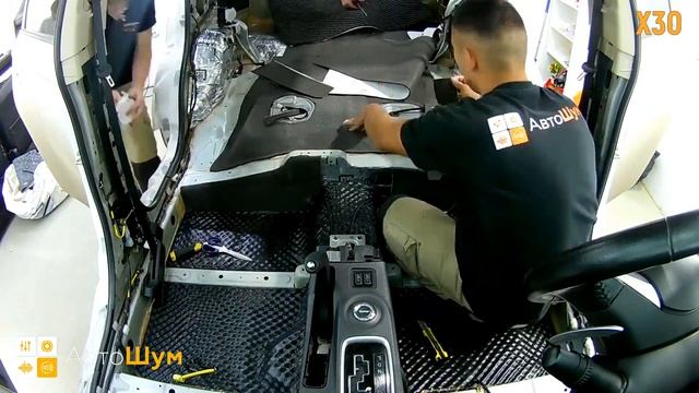 Шумоизоляция Mitsubishi Outlander GF за 1 день. Уровень Премиум. АвтоШум. смотреть онлайн