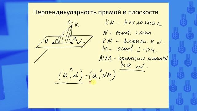 29. Прямая и плоскость в пространстве.mp4 смотреть онлайн