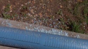 Сделал щелевой фильтр из обсадной трубы.