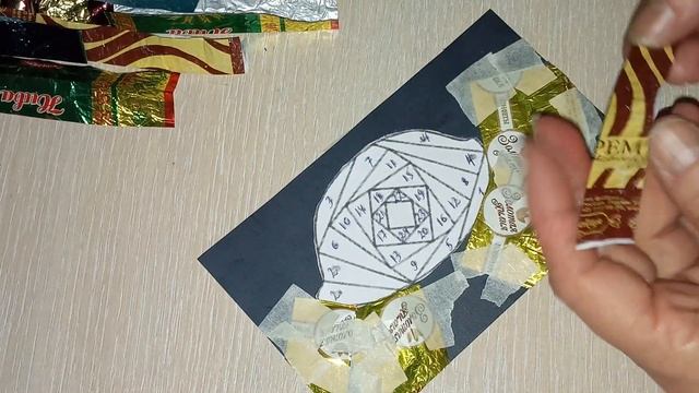 Открытка из фантиков в технике айрис фолдинг смотреть онлайн