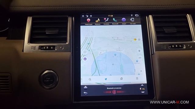 Range Rover Sport 2012-2014 замена шатного монитора на планшет в стиле Tesla смотреть онлайн