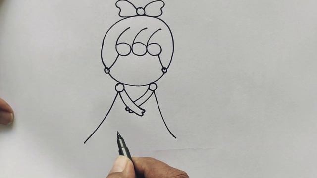 Beautiful Doll Drawing From 666 Number | Easy Doll Drawing | Number Drawing смотреть онлайн