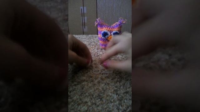 Сова из резинок.крючком.фигурка лумиугуруми.часть5 смотреть онлайн