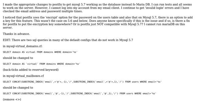 How do I configure postfix for Mysql 5.7? смотреть онлайн