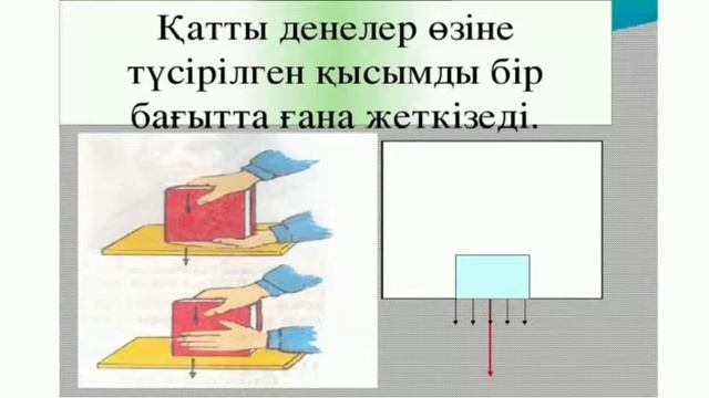 Физика.7-сынып Қатты денелердегі қысым
