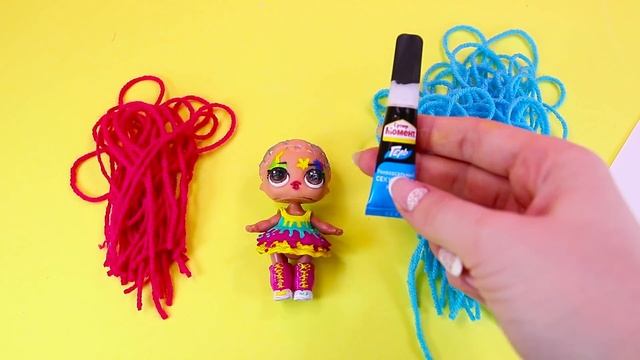 КРУТОЙ ЛАЙФХАК ДЛЯ КУКЛЫ #ЛОЛ Клякса SPLATTERS! LOL SURPRISE #HAIRGOALS! ООАК своими руками
