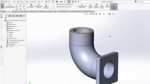 Обучение Solidworks с нуля. Изогнутая труба.
