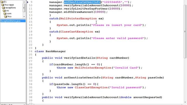 Custom Exceptions and re throwing on 30 08 2012 смотреть онлайн
