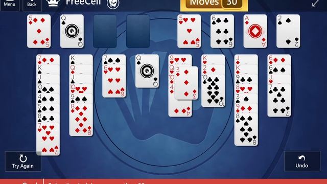 Star Club\FreeCell\Expert II: Solve the deck in no more than 80 moves смотреть онлайн
