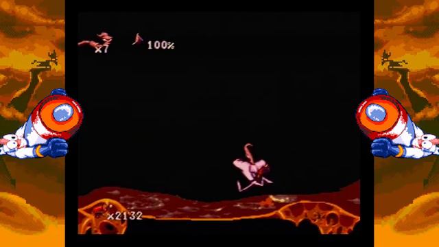 How to Defeat Snowman and Evil the Cat - Sega Genesis Earthworm Jim Bosses - What the Heck? смотреть онлайн