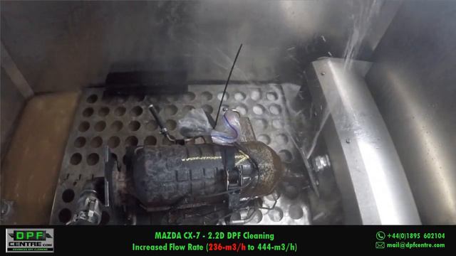 Mazda CX-7 2.2D DPF Cleaning смотреть онлайн