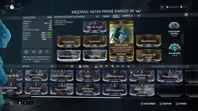build de nova/nova prime 3formas WARFRAME смотреть онлайн