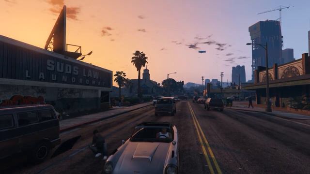 Showing off my new ride to Lamar (SPY CAR MOD) смотреть онлайн