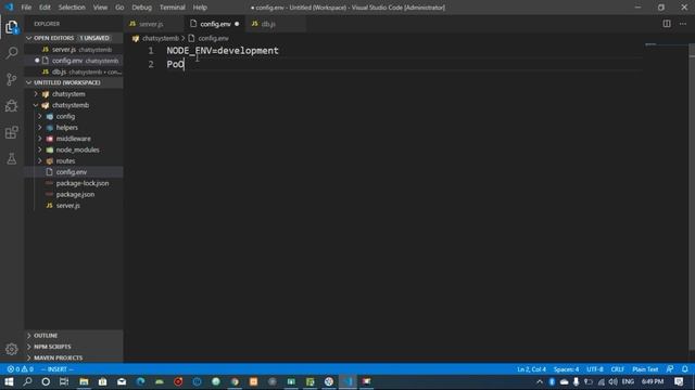 React native chat app [7] - node js & mysql setup смотреть онлайн