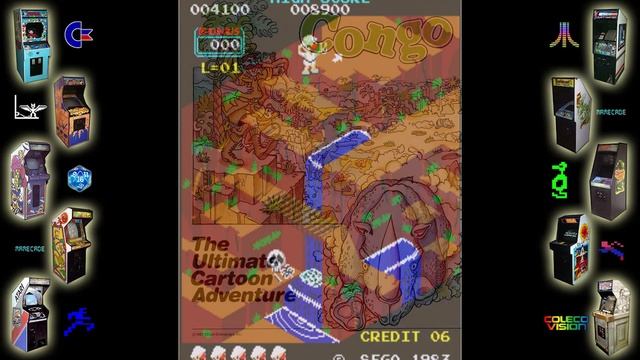 Congo Bongo Arcade Game Review MAME - MAMECADE смотреть онлайн