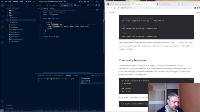 Learn React - Vite starter project смотреть онлайн
