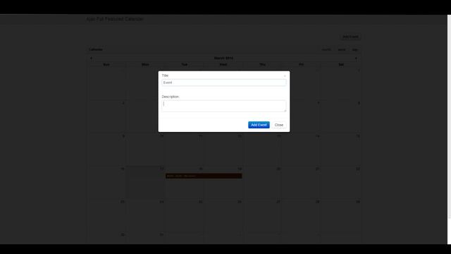 Ajax Full Featured Calendar (fullcalendar) - 6.[Month View] Quick Add Event Ranges смотреть онлайн