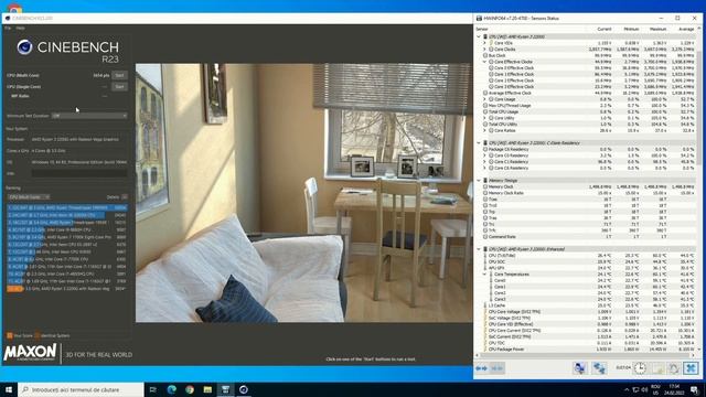 Testing Ryzen 3 2200G in Cinebench R23 смотреть онлайн