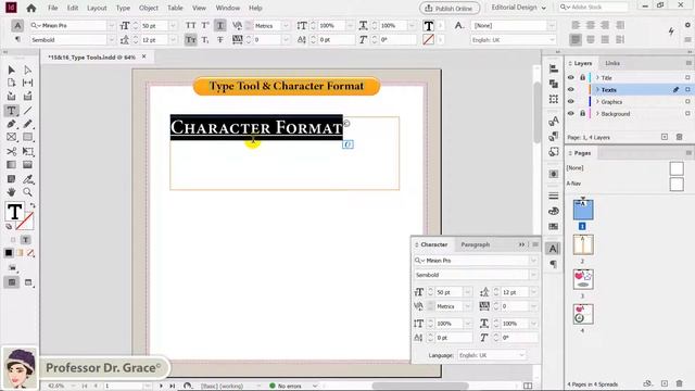 인디자인 강좌 #15. [Type Tool]과 캐릭터(글자) 포맷 смотреть онлайн