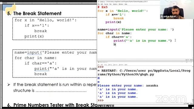 Python 10 (English)- Break, Continue, pass and else смотреть онлайн