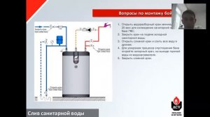 Слив санитарной воды из водонагревателей напольного монтажа