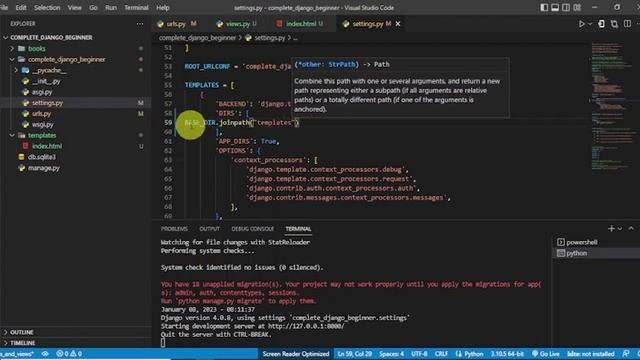 How to PROPERLY render HTML templates in Django 1| Complete Django Beginner Tutorial #6 смотреть онлайн