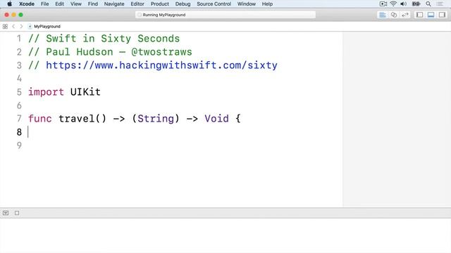 Returning closures from functions – Swift in Sixty Seconds смотреть онлайн
