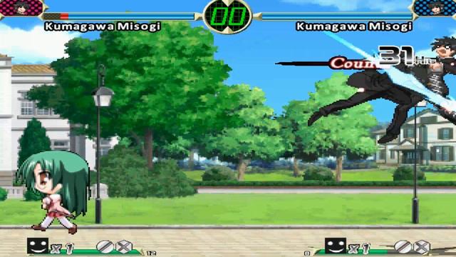 Mugen EFZ - 2 Kumagawa Misogi (1p) (Tange Sakura vs Wanderer) (Change Lifebars) смотреть онлайн