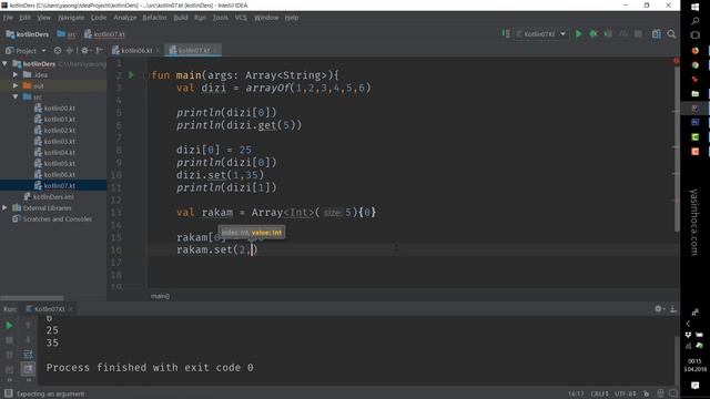 Kotlin - 07 - Diziler смотреть онлайн