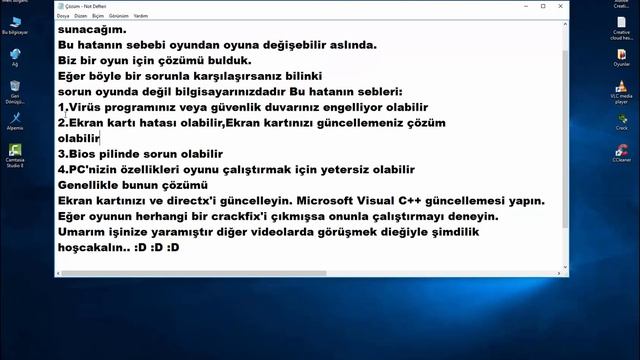 Çalışmayı durdurdu hatası ÇÖZÜM смотреть онлайн