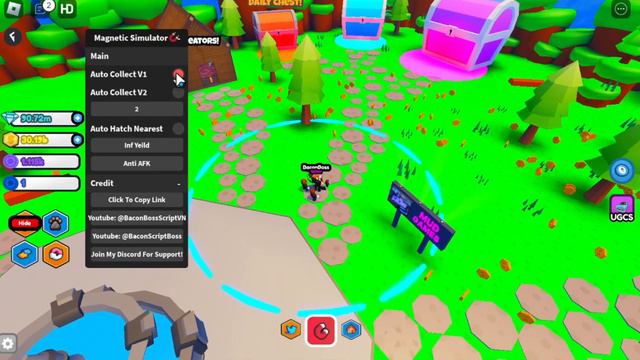 [FREE UGC] Magnetic Simulator 🧲 OP SCRIPT (AUTO COLLECT) смотреть онлайн