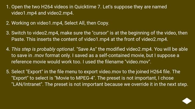 Joining H264 *without* re-encoding смотреть онлайн