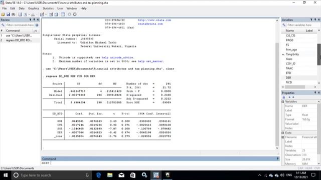 How to run correlation analysis on STATA смотреть онлайн