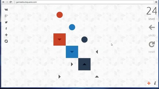 21-25. Прохождение игры о квадратах - Game About Squares. смотреть онлайн