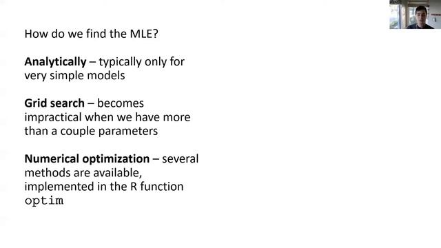 Quantitative ecology - maximum likelihood estimation смотреть онлайн