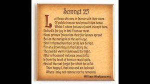 Reading Sonnet №25 by William Shakespeare (Читаю сонет №25 Уильяма Шекспира).