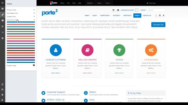 Porto 3 Style Switcher смотреть онлайн