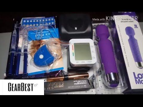 GearBest. Тонометр, подводка, отбеливание зубов и вибро-массажер.