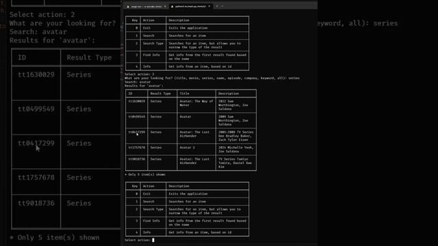 Movie browser CLI tool using gRPC, Rust and Python смотреть онлайн
