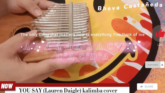 How to Play YOU SAY by Lauren Daigle in Kalimba ||easy Tabs ||Thumb Piano смотреть онлайн