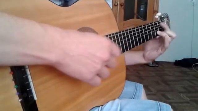 Техно музыка на гитаре!!Смотреть всем:) смотреть онлайн