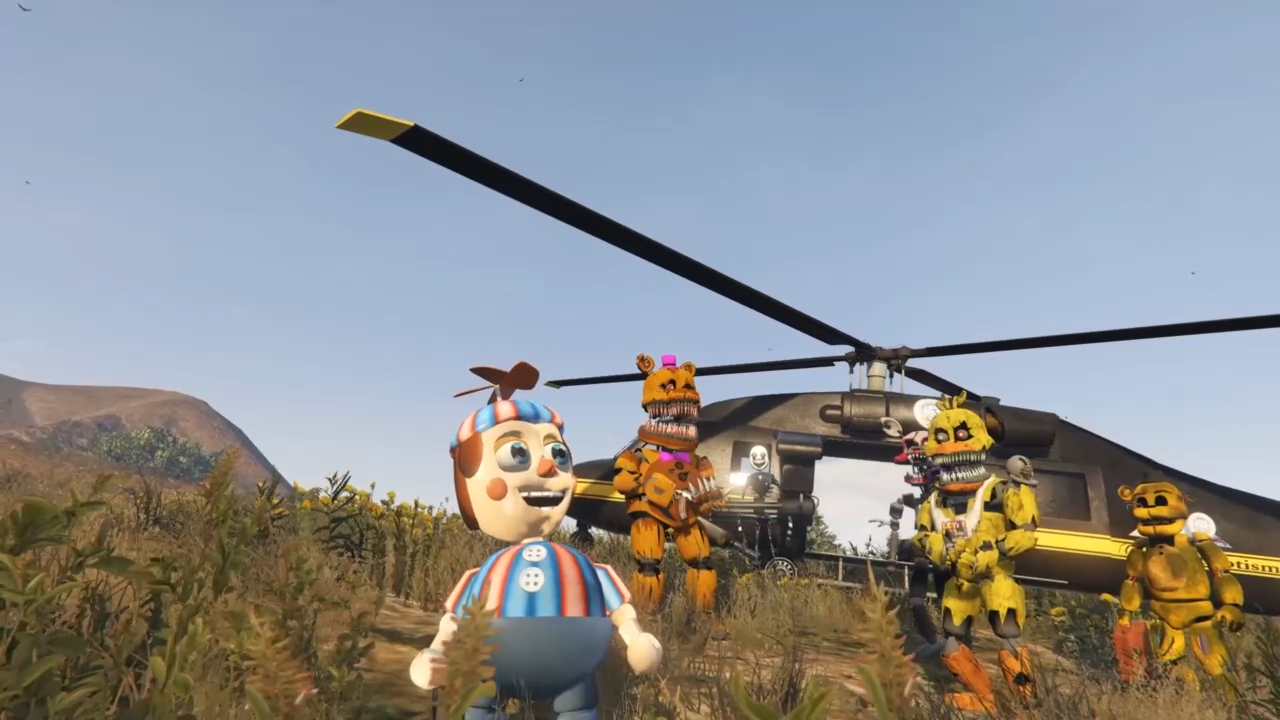 АНИМАТРОНИКИ FIVE NIGHTS AT FREDDY'S СПАСАЮТ ДЕТЕЙ! МИР МОДОВ ИГРЫ GTA V MODS ONLINE ГТА 5 МОДЫ смотреть онлайн