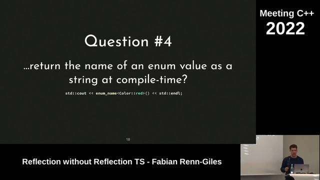 Reflection without Reflection TS - Fabian Renn Giles - Meeting C++ 2022 смотреть онлайн