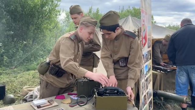 Военно-историческая реконструкция форсирования р. Свирь